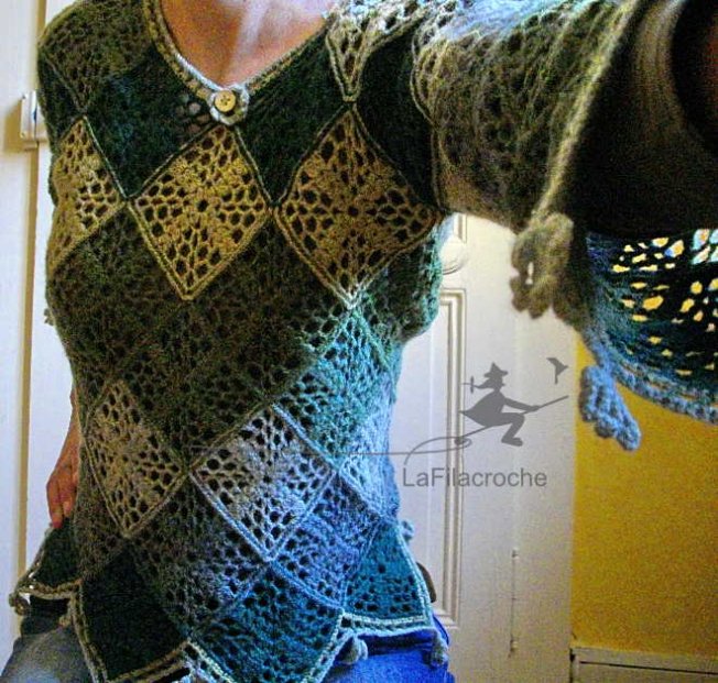 Pull elfique au crochet