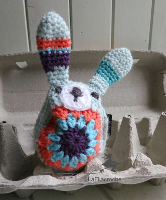 Lapin granny au crochet