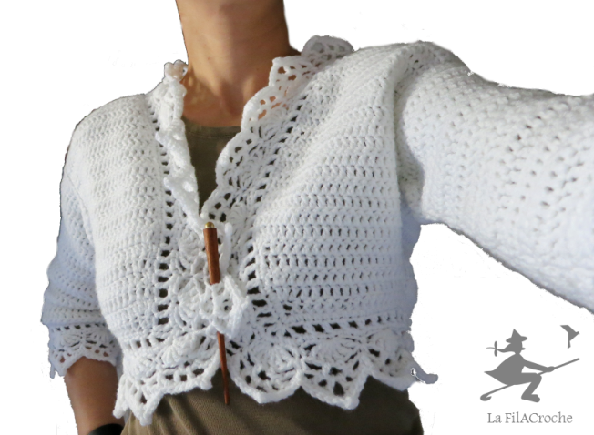 Essai de boléro au crochet