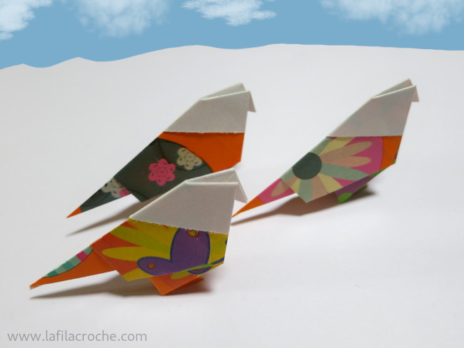 Oiseau en origami