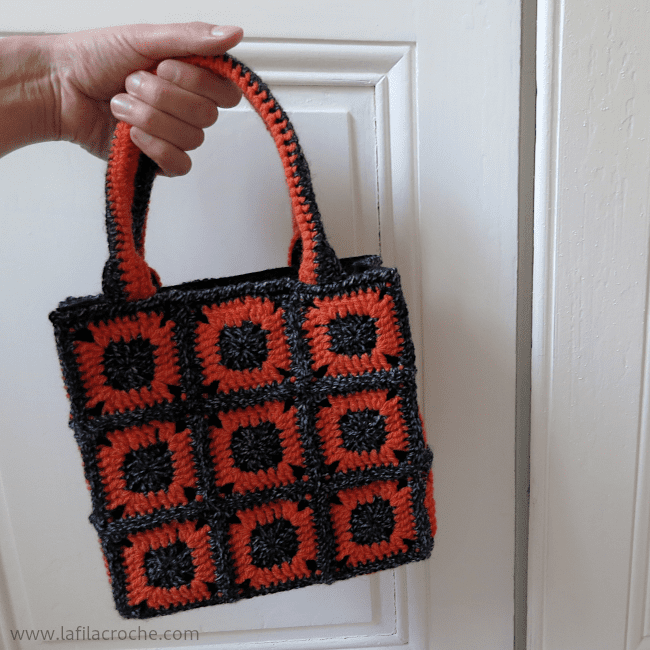Sac en carrés au crochet