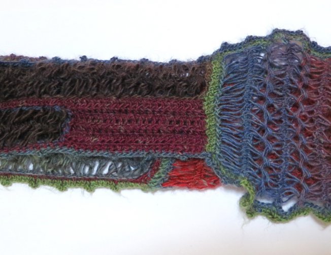 Détail écharpe à la fourche