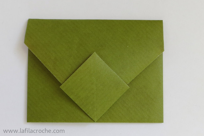 Enveloppe en origami fermée