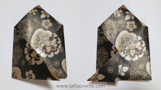 Tuto enveloppe origami étape 3