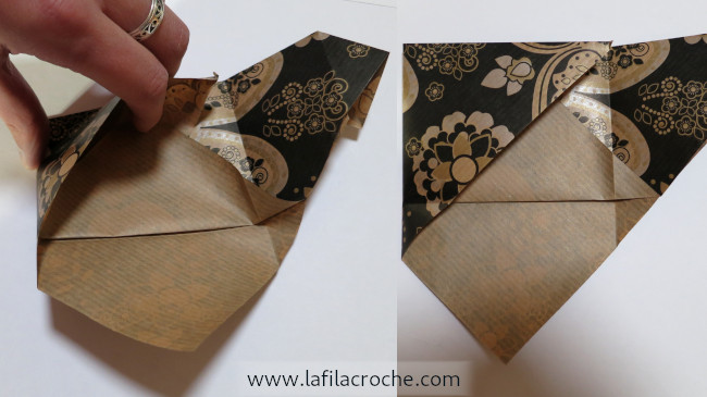 Tuto enveloppe origami étape 7