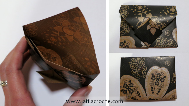 Tuto enveloppe origami étape 9