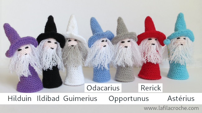 Poupées mages au crochet