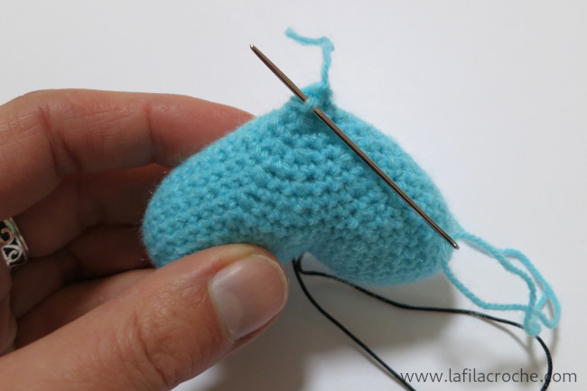 Tutoriel cœur au crochet étape 6