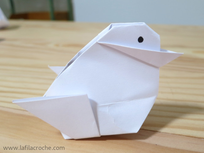 Poussin en origami
