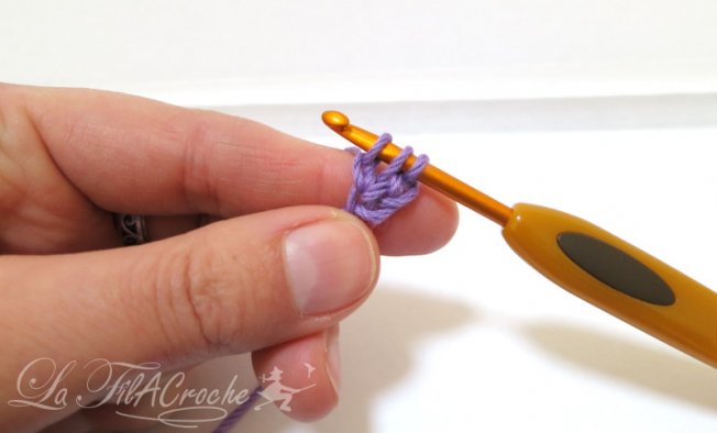 Tuto brides de fondation au crochet étape 5