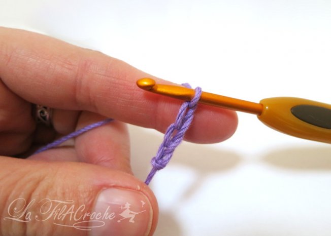 Tuto brides de fondation au crochet étape 1
