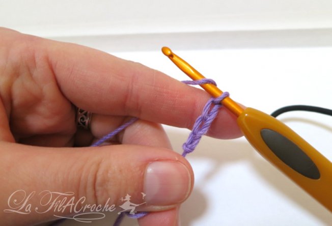 Tuto brides de fondation au crochet étape 2