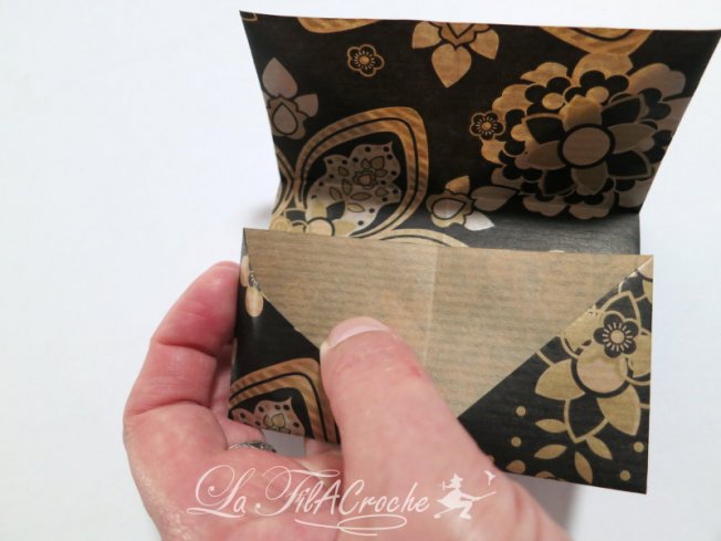 Tuto porte-cartes origami étape 8