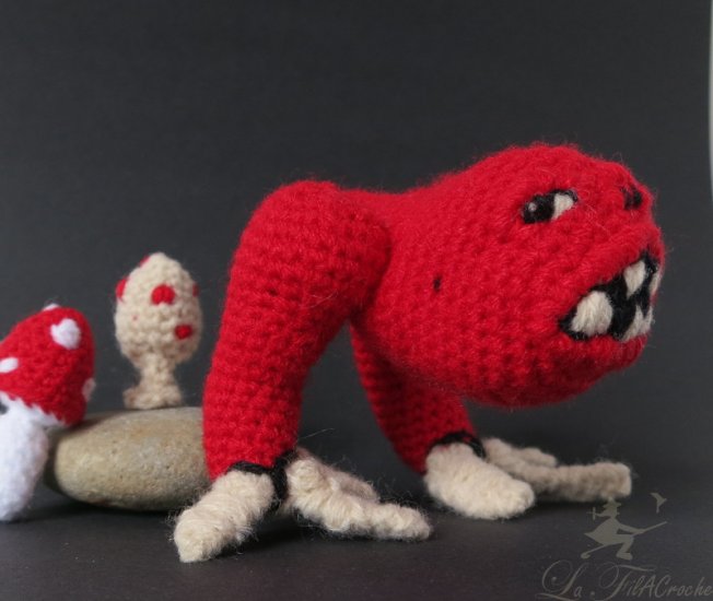 Squig Warhammer amigurumi au crochet