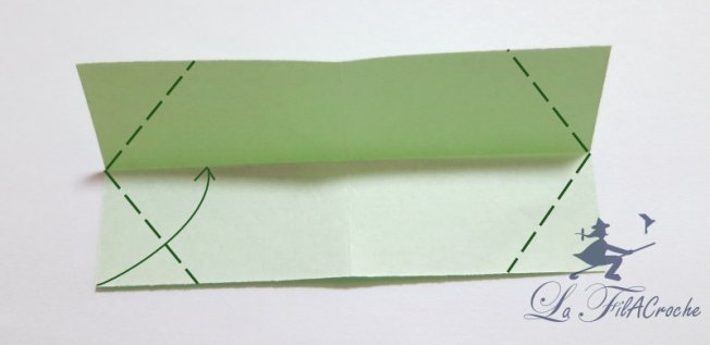 Tuto nœud origami étape 2
