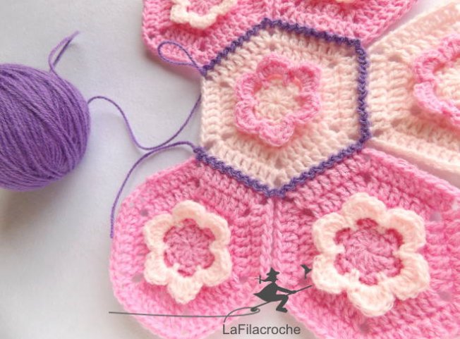 Assembalge des motifs hexaroses