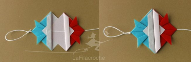 Tuto guirlande kabuto origami étape 5