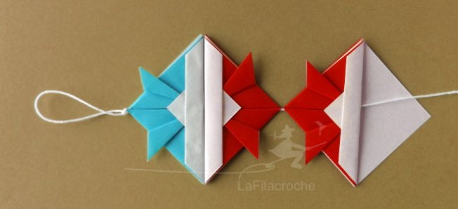 Tuto guirlande kabuto origami étape 6
