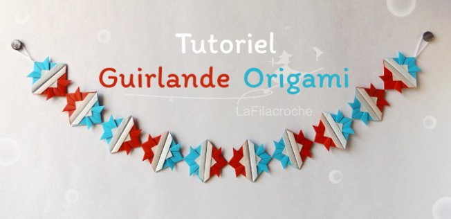 Guirlande d’origami kabuto
