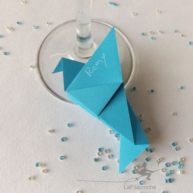 Colombe traditionnelle en origami