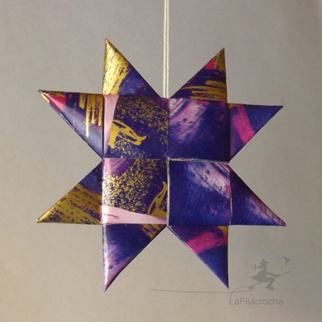 Étoile de Noël en papier