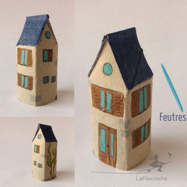 Maison en rouleau de papier toilette
