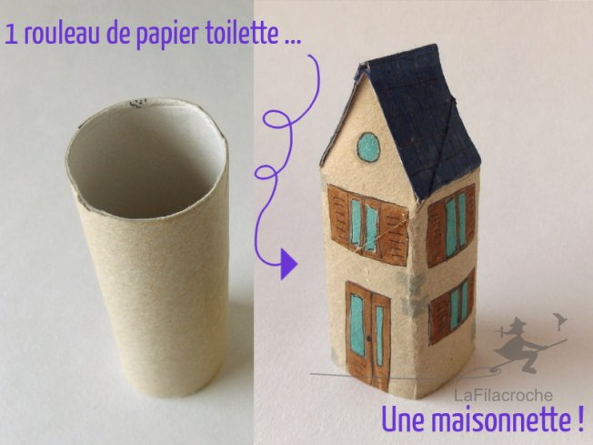 Maison en carton récup