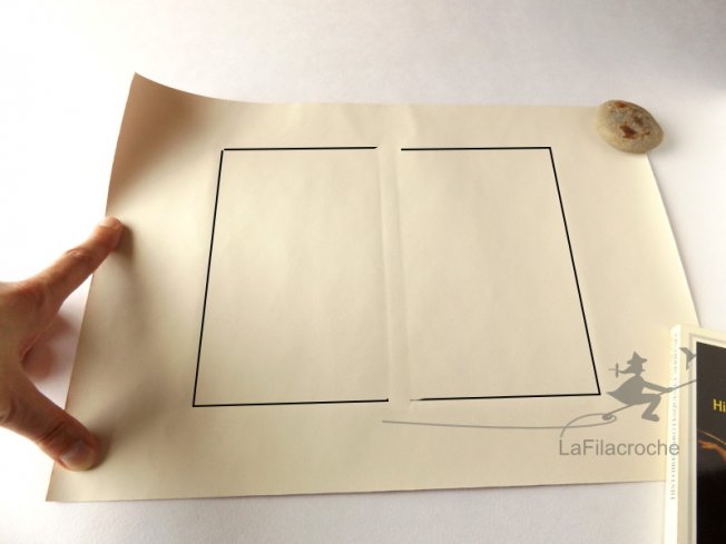 Tuto pliage couverture de livre étape 3