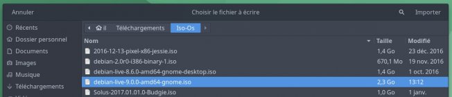 Capture écran gnome multiwriter 2