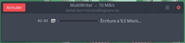 Capture écran gnome multiwriter 3