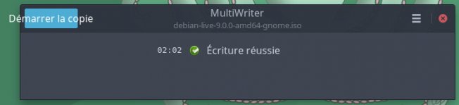 Capture écran gnome multiwriter 5