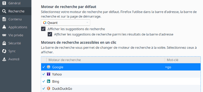 Capture recherche