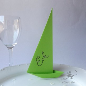 Grande voile en origami