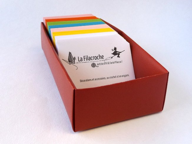 Mes cartes de visite en origami