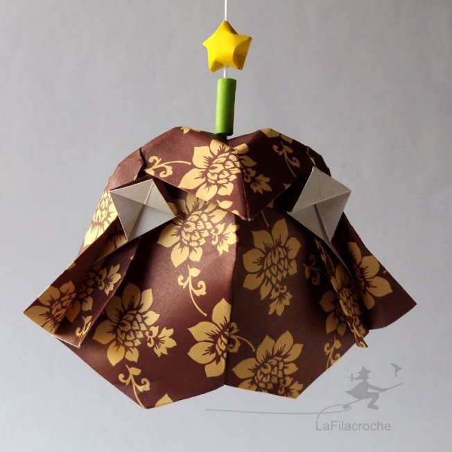 Pendouille chouette en origami