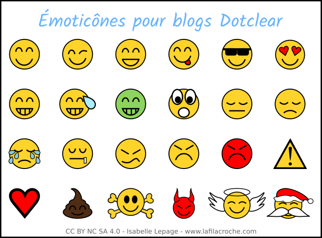 Émoticônes pour blog dotclear