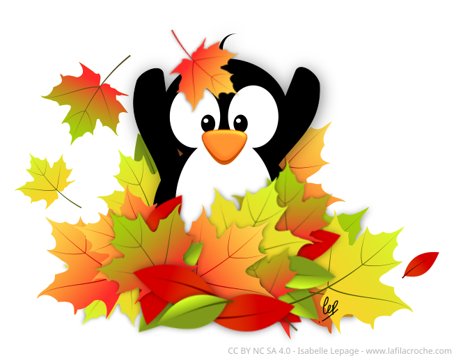 Dessin Tuxinet d’automne