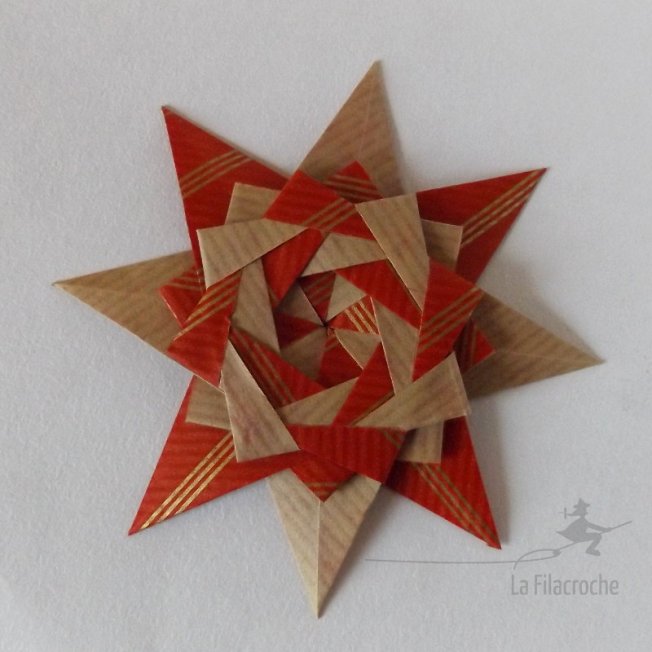 Étoile modulaire en origami