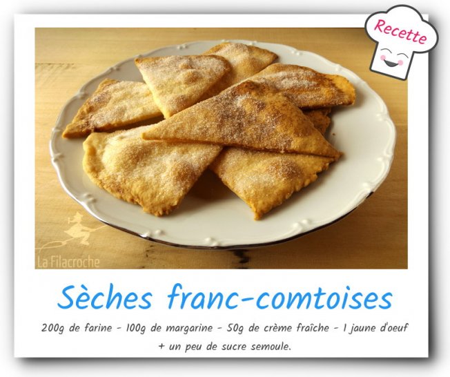 Recette des sèches comtoises avec de la margarine