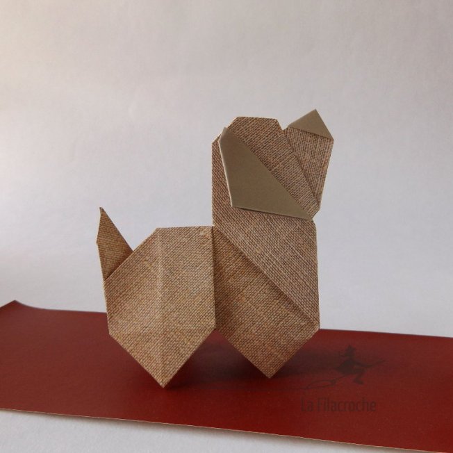 Chiot en oriagami d’Edwin Corrie