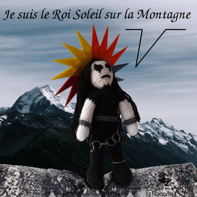 Photo composition Le roi soleil sur la montagne