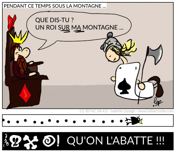 Dessin Le roi sous la montagne