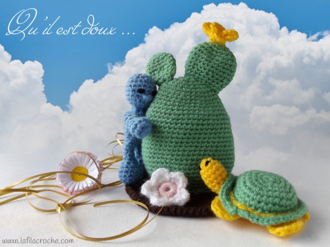 Amigurumis cactus tortue et bonhomme