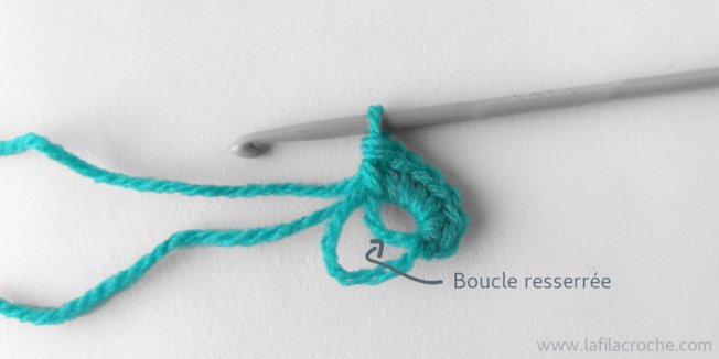 Tuto anneau magique au crochet étape 7