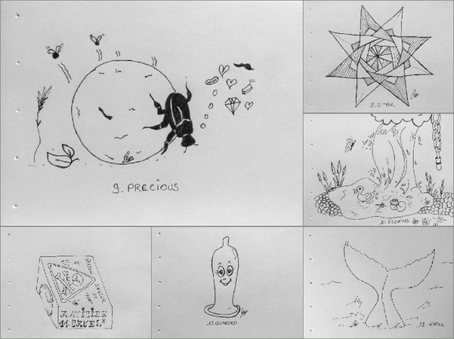 Mes dessins d’inktober jours 8 à 13