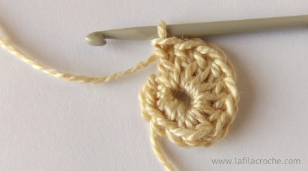 tuto brides en colimaçon au crochet étape 1