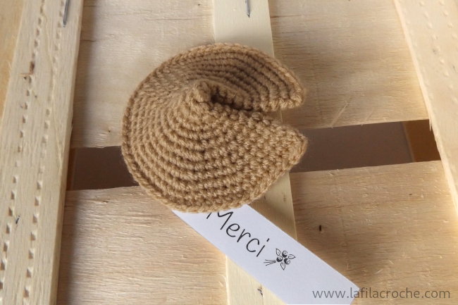 Fortune cookie au crochet