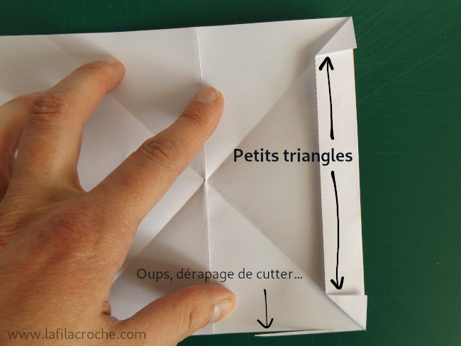 Pliage du renfort des oreilles