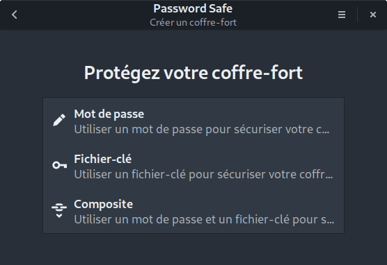 Choix de la méthode d’authentification