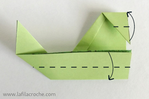 Tuto feuille nervurée origami - étape 5